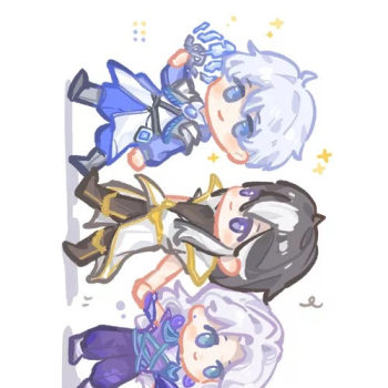 稷下f4( ^ ^ )/_王者荣耀元歌司马懿周瑜诸葛亮板绘涂绘画作品