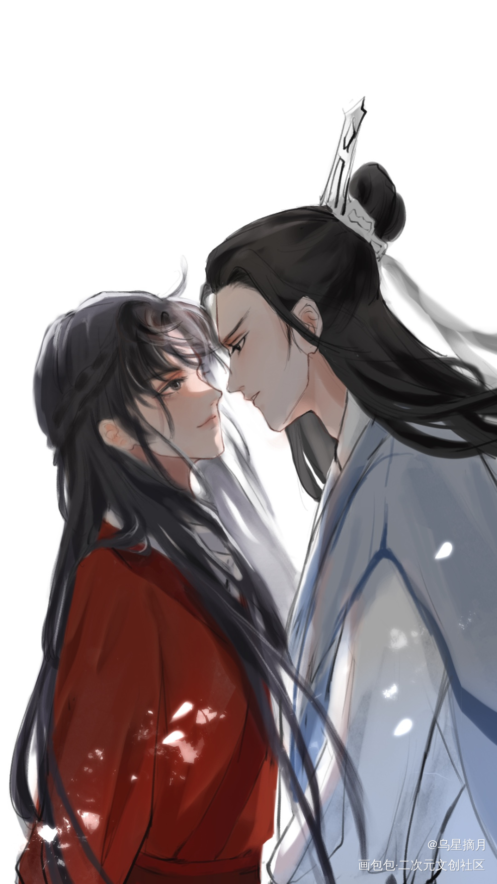 剑名不奈何#徐白&宫惟_剑名不奈何宫惟徐白绘画作品