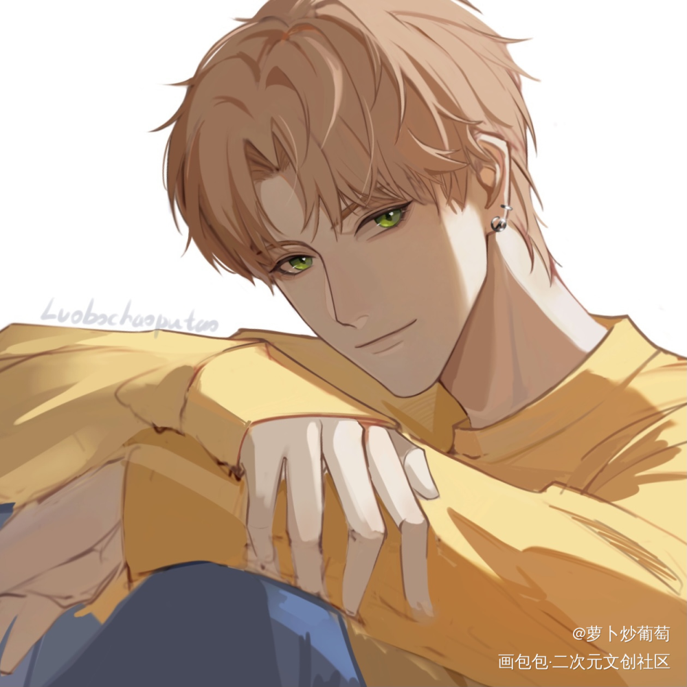 在看我吗，姐姐？_光与夜之恋同人夏鸣星绘画作品