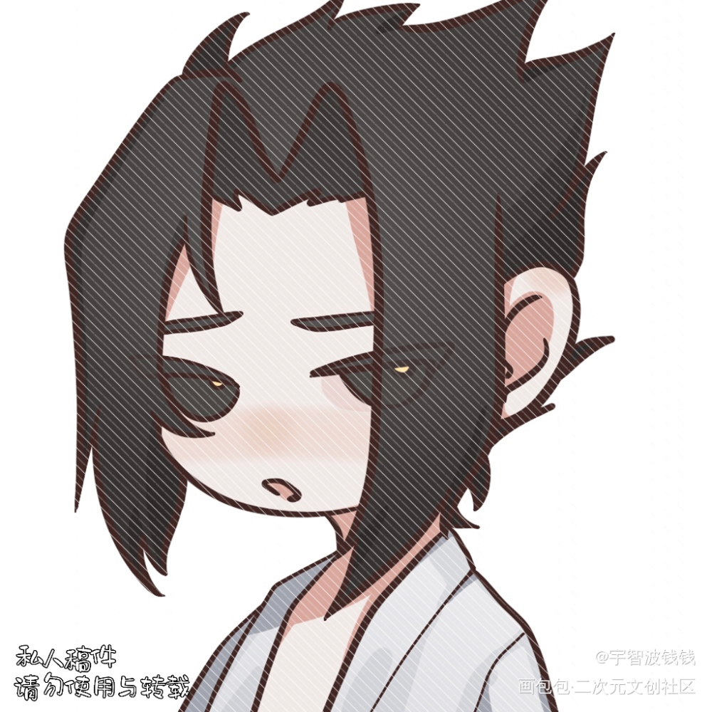 小佐助好拽呀_火影忍者宇智波佐助绘画作品