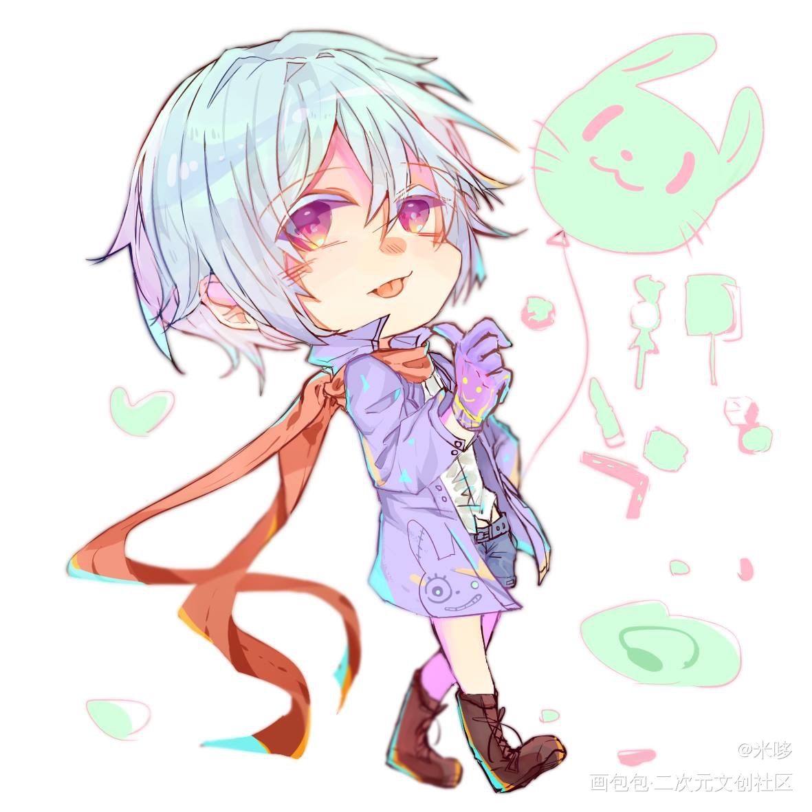 糖果_女孩子糖果原創绘画作品