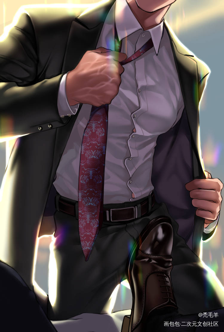 原顾_针锋对决188男团原顾顾青裴原炀板绘涂绘画作品