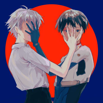 爱你的方式_eva渚薰碇真嗣同人薰嗣绘画作品