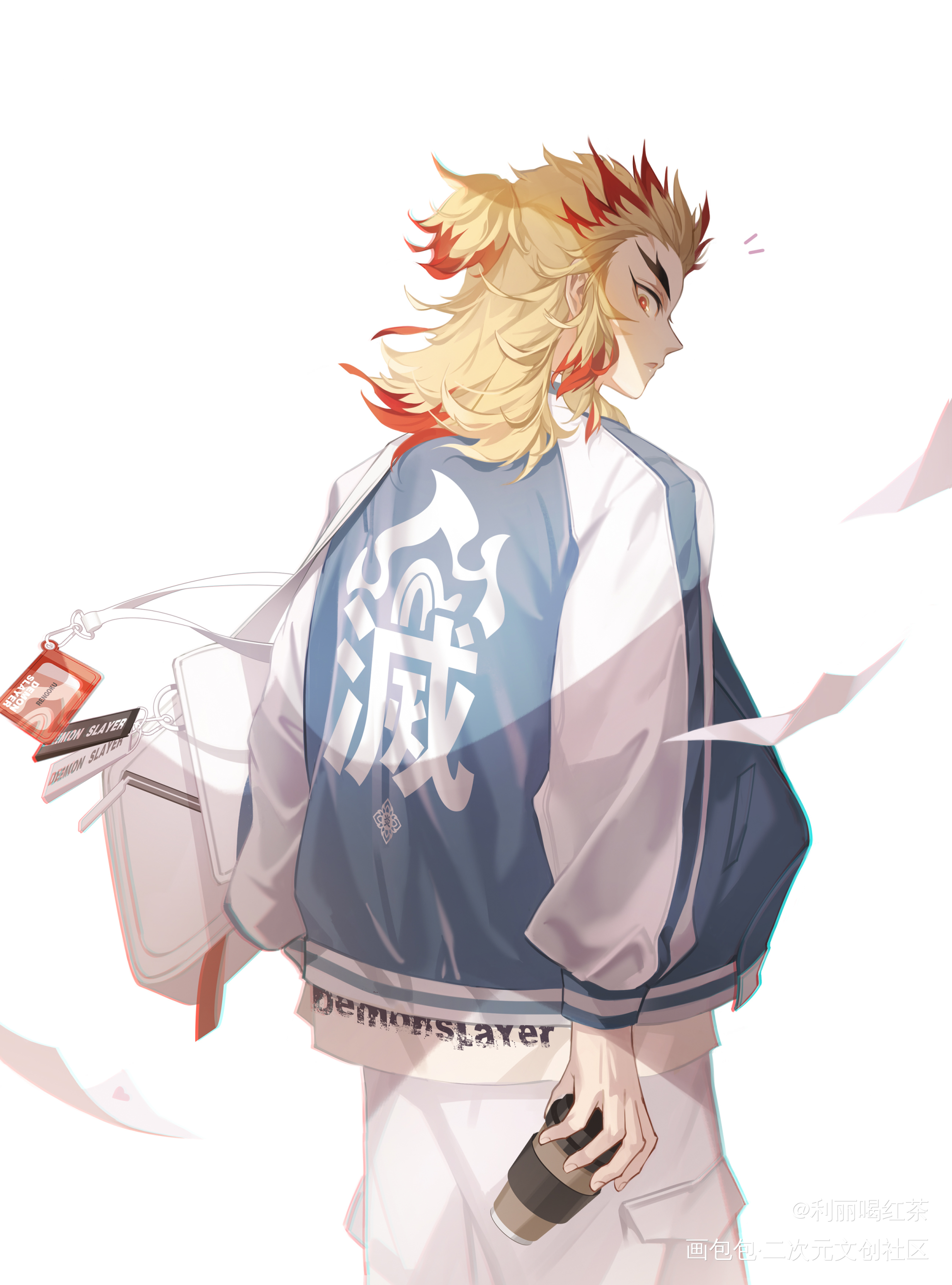 小杏学长_鬼灭之刃炼狱杏寿郎绘画作品