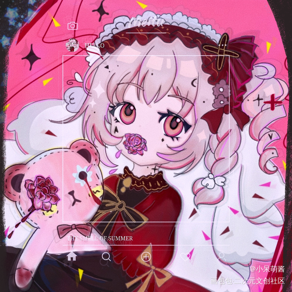 『指绘💖』日常绘画练习_插画同人画画指绘摸鱼绘画原创oc绘画作品