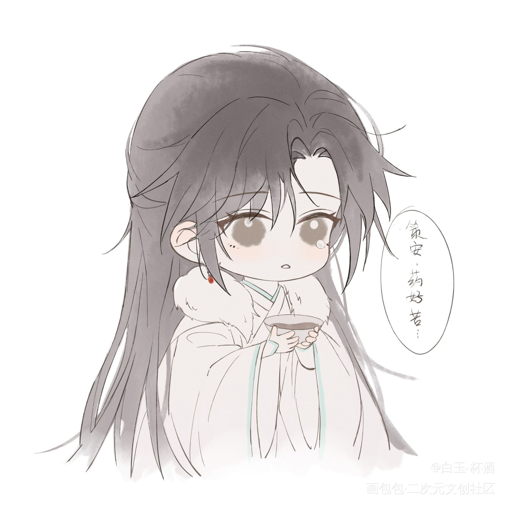 _将进酒策舟绘画作品