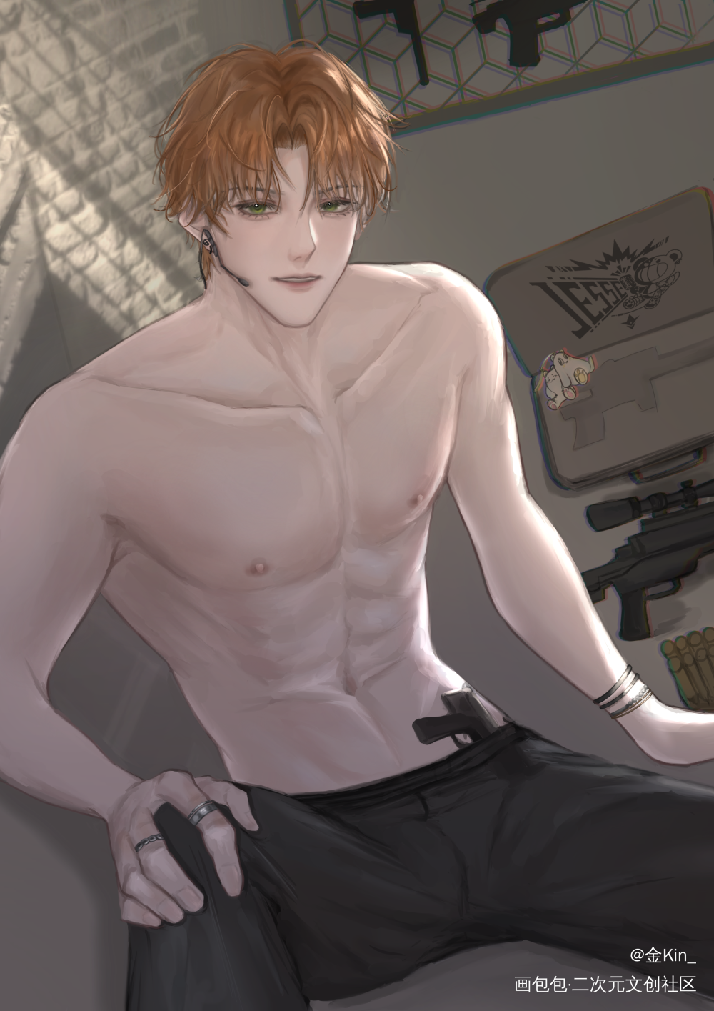 纯欲夏鸣星_光与夜之恋夏鸣星绘画作品