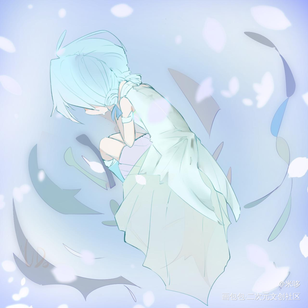 ---------声_板绘涂女孩子原創绘画作品