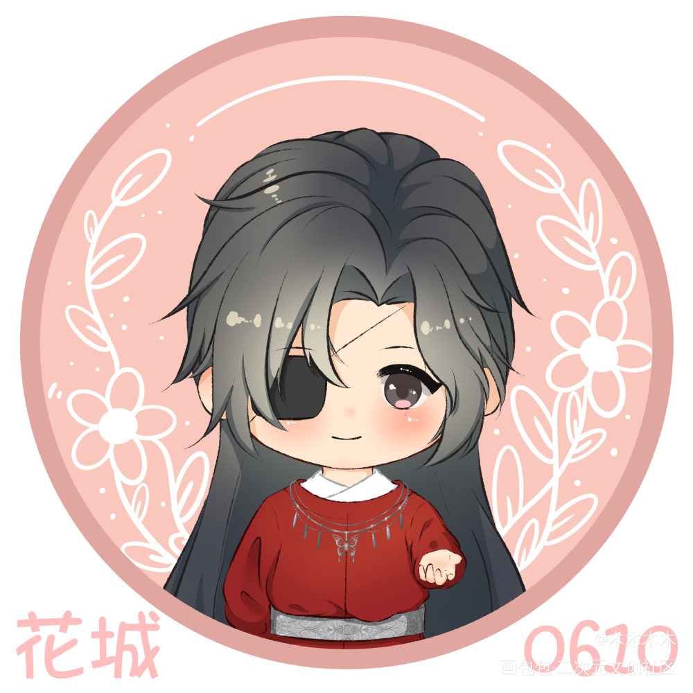 花怜_天官赐福花怜手绘Q版墨香铜臭绘画作品