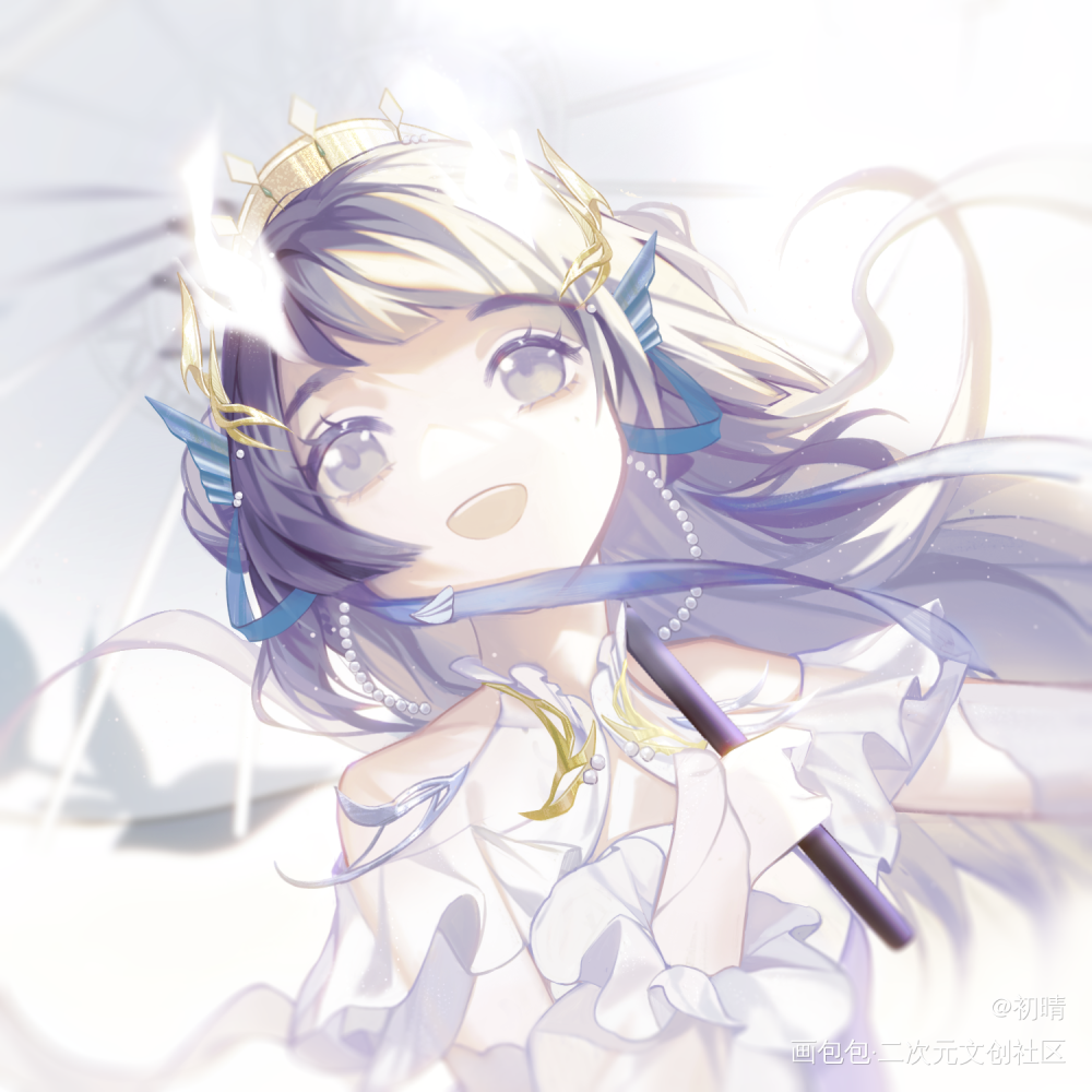 「晴光」_剑网3厚涂日系头像插画同人约稿绘画作品