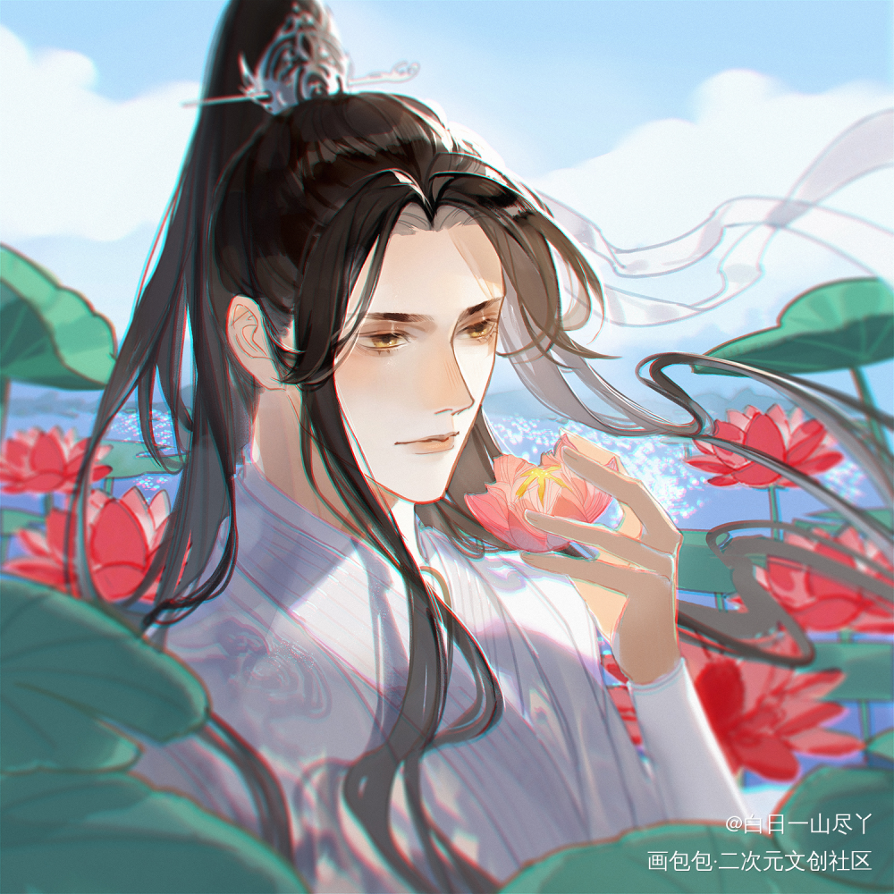 二哈和他的白猫师尊约稿_二哈和他的白猫师尊燃晚墨燃楚晚宁绘画作品