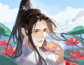 二哈和他的白猫师尊约稿_绘画作品