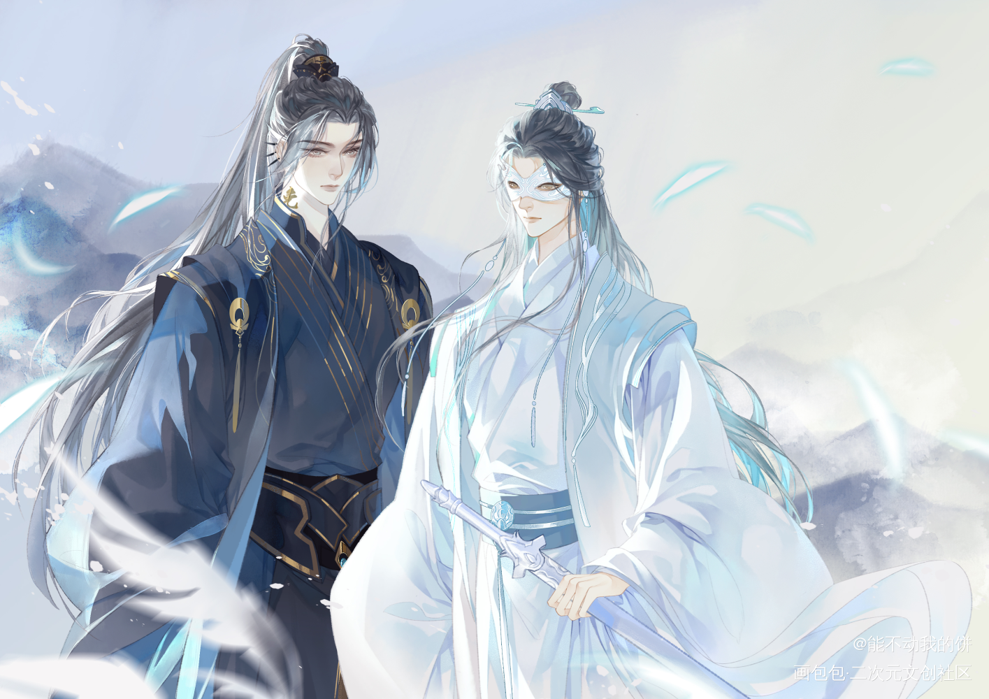 乱线的天宿和灵王_不见上仙三百年萧复暄乌行雪木苏里绘画作品