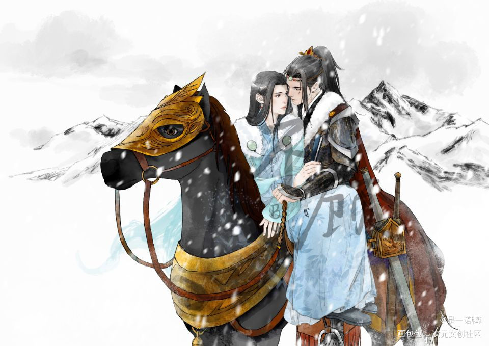 _将进酒绘画作品