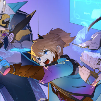 天狼星小队集结完毕_王者荣耀曹操上官婉儿铠伽罗孙膑裴擒虎绘画作品