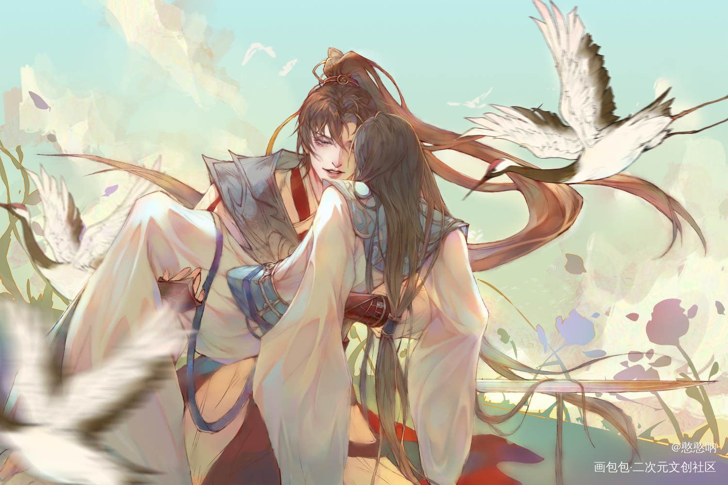 开个授权_你却爱着一个傻逼188男团李简绘画作品