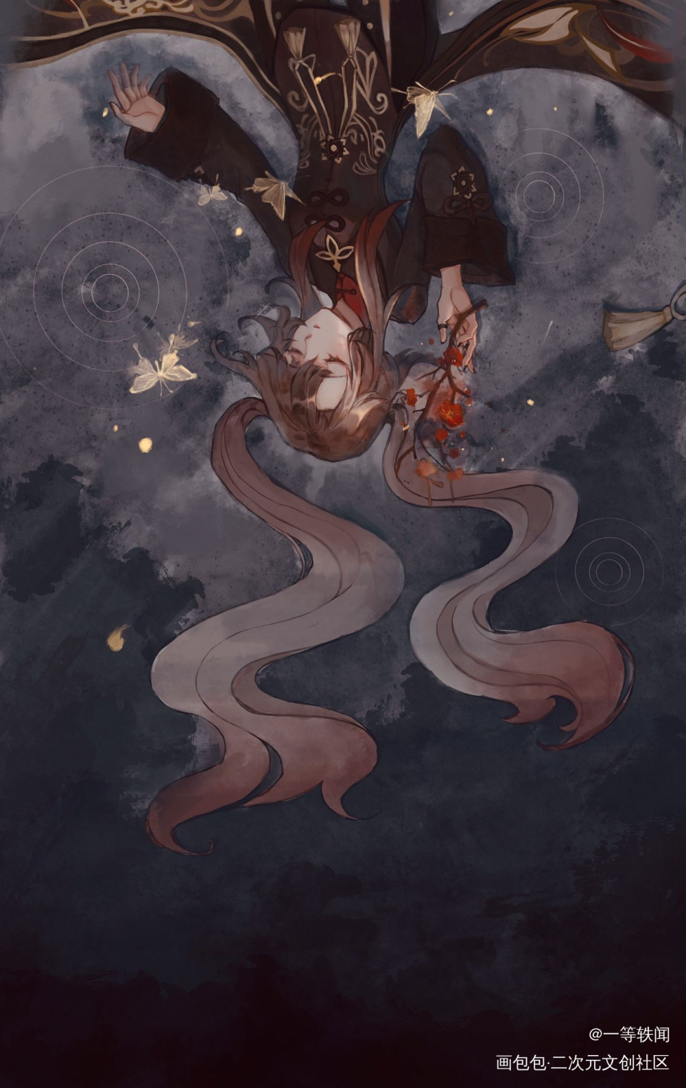一只小胡桃～_原神胡桃同人绘画作品
