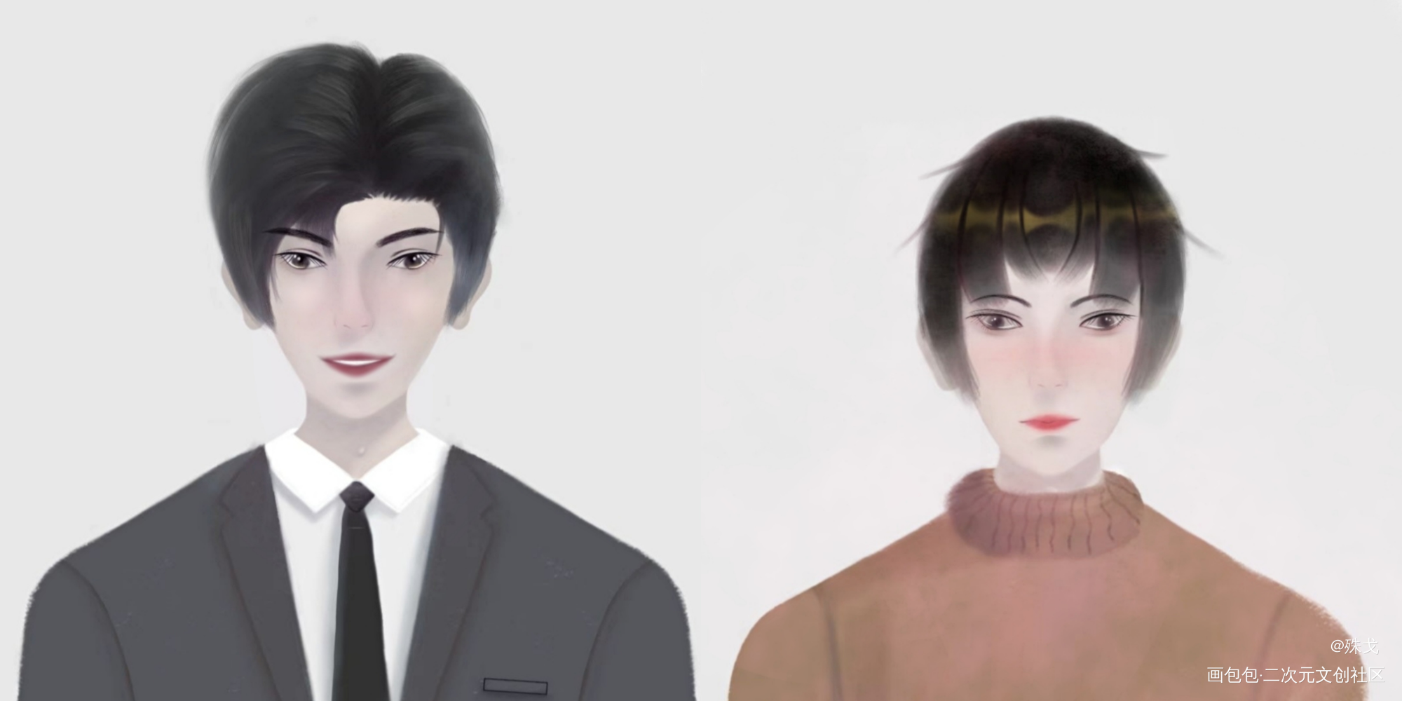 群秀_娘娘腔188男团群秀李程秀邵群绘画作品