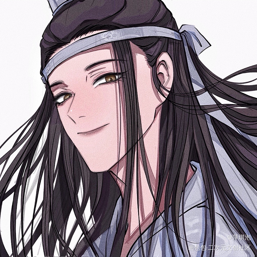 摸个泽芜君头像_魔道祖师蓝曦臣头像同人摸鱼绘画作品