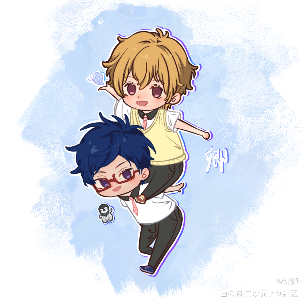 free怜渚_free男子游泳部摸鱼页绘画作品