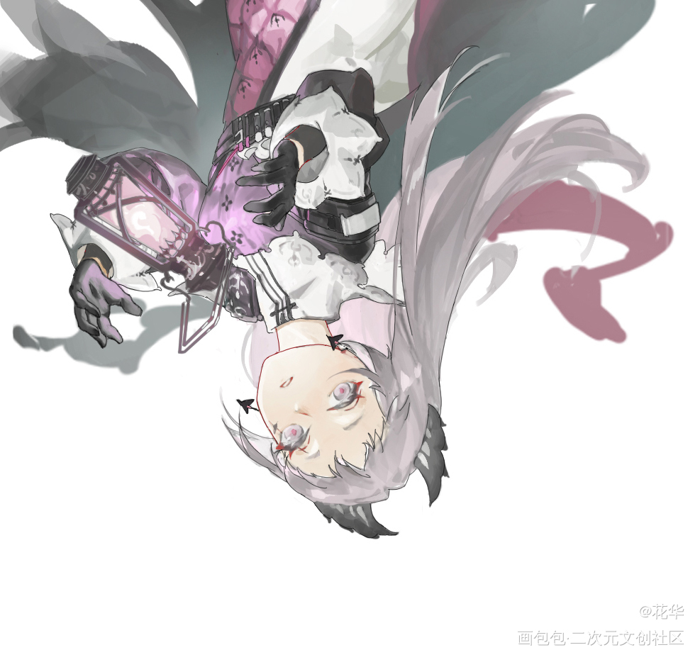 怀抱着光_明日方舟艾丽妮绘画作品