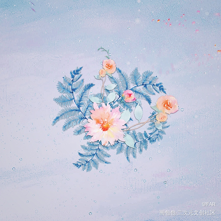 _平涂风景绘画作品