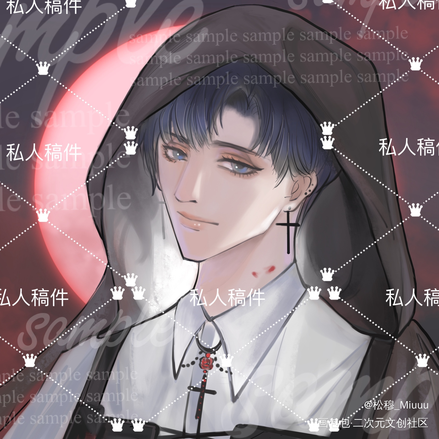 寒故 吸血鬼pa_一醉经年188男团寒故何故宋居寒绘画作品