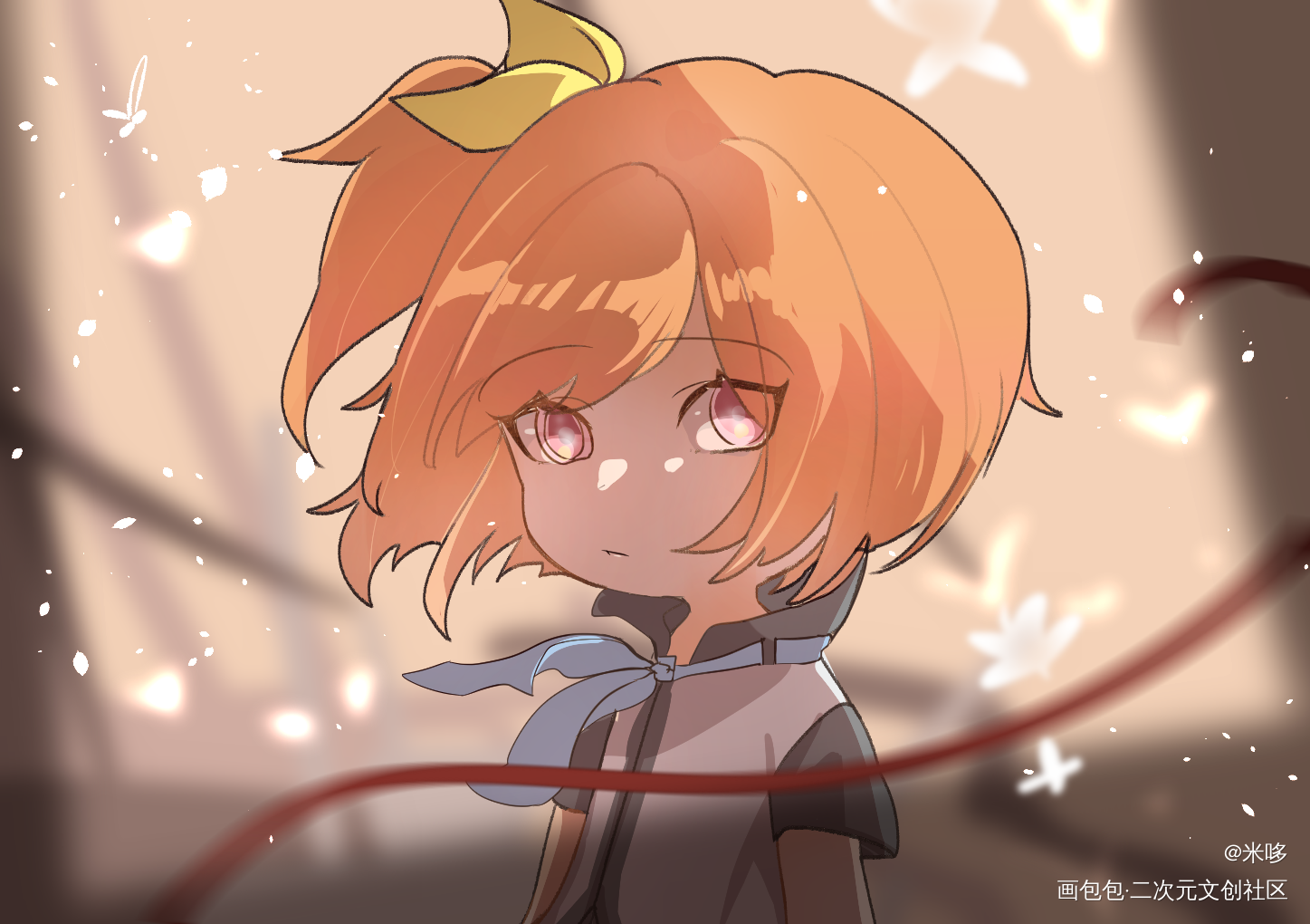 初識_女孩子原创绘画作品