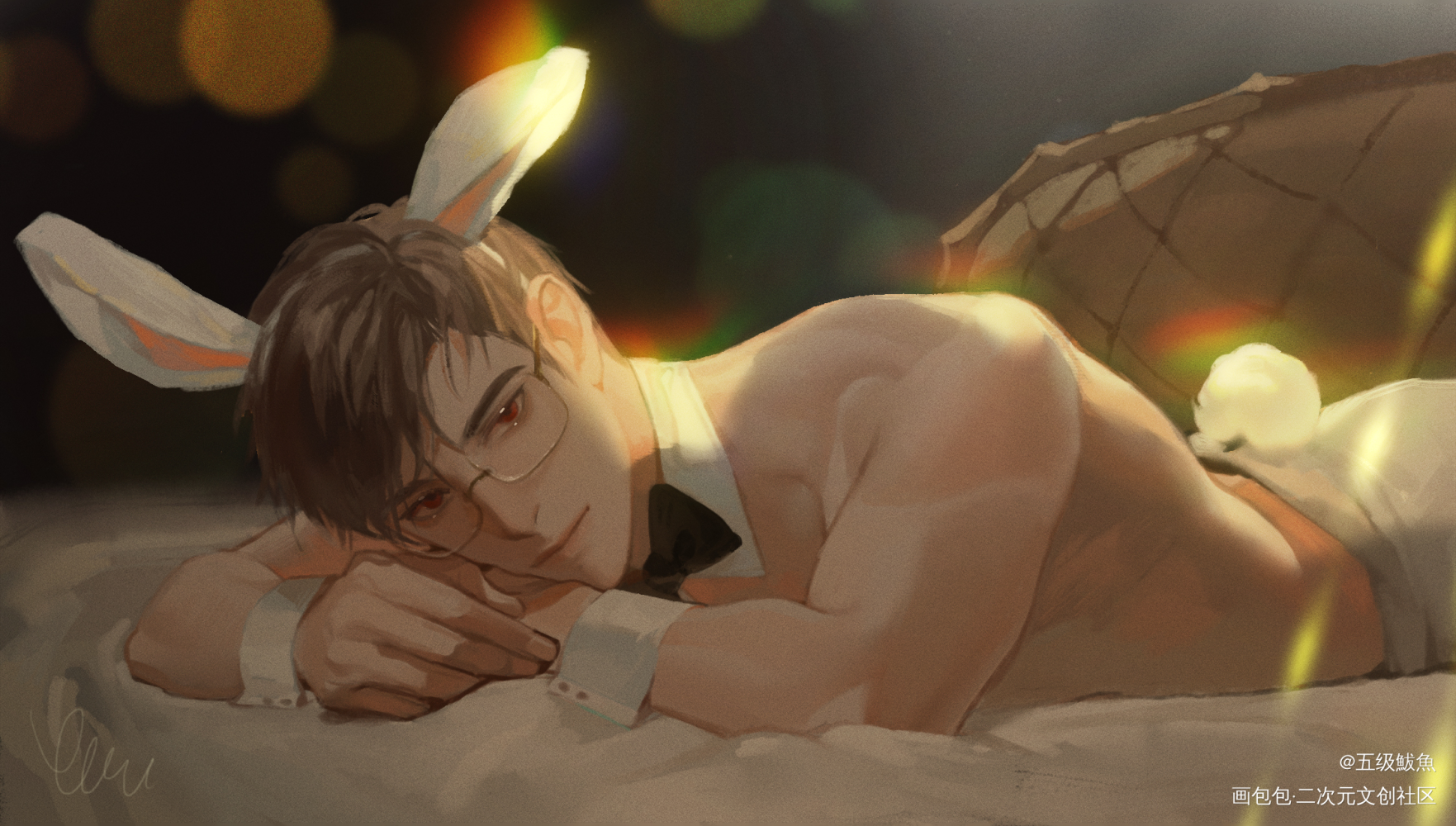 陆沉-兔子先生🐰_光与夜之恋绘画作品
