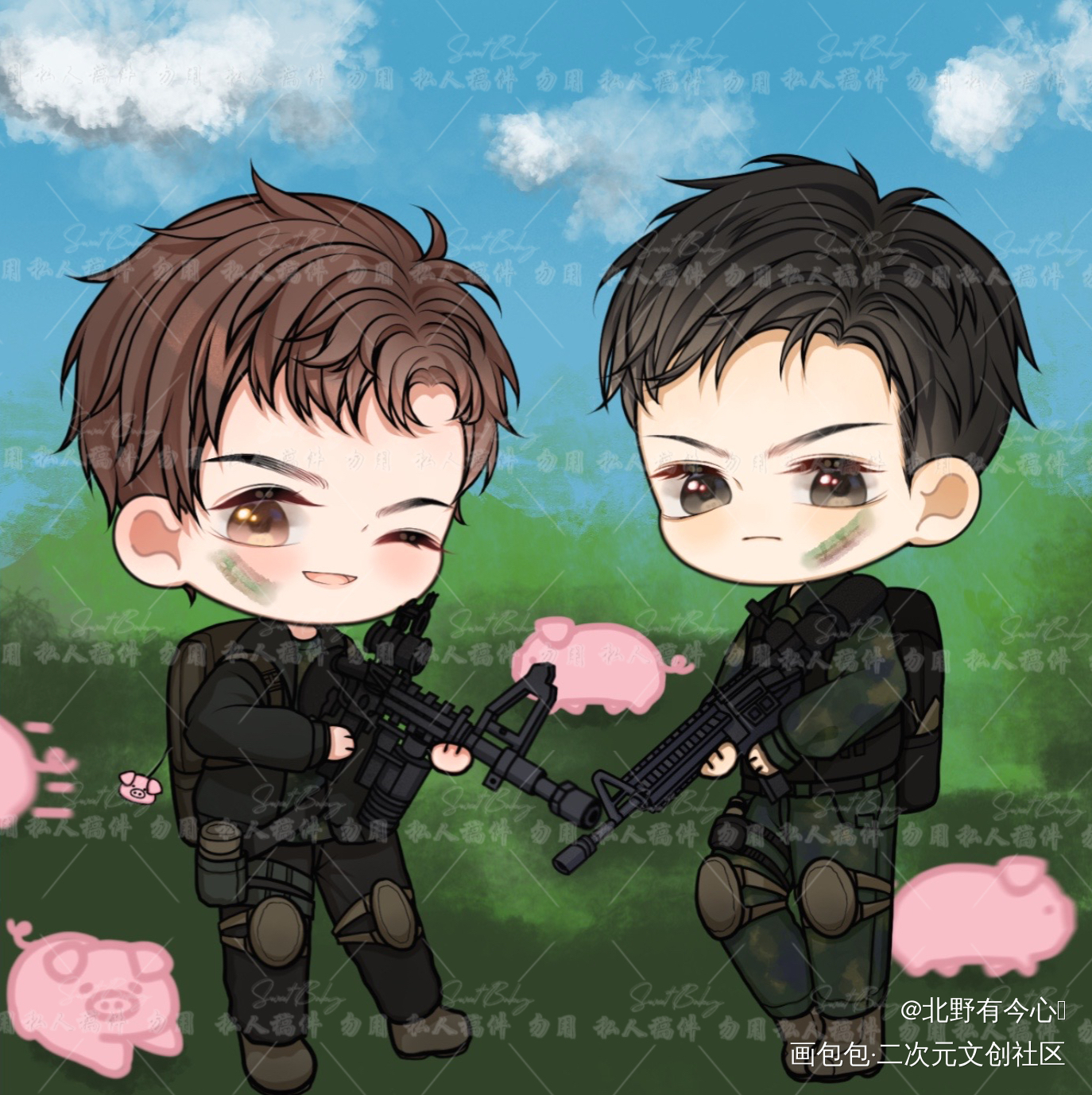小白杨_小白杨188男团俞白绘画作品