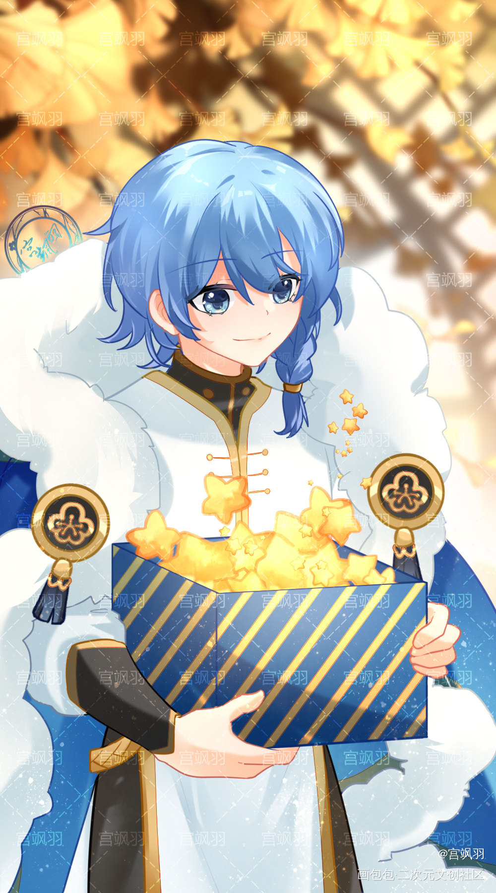 【王者荣耀/弈星】画了踏雪寻梅_王者荣耀弈星插画同人绘画作品