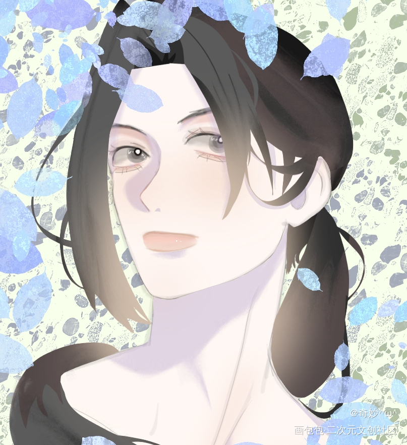 ԅ(¯ㅂ¯ԅ)_平涂oc绘画作品