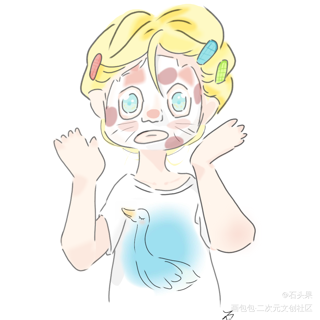 梦_摸鱼页绘画作品