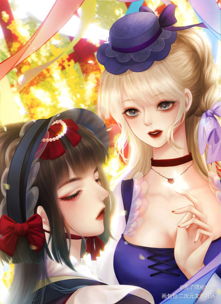 摸鱼图_板绘涂摸鱼页古风接稿绘画练习绘画绘画作品