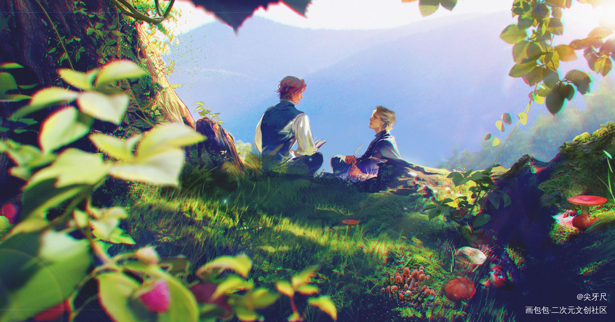 戈德里克山谷的盛夏_ggad绘画作品