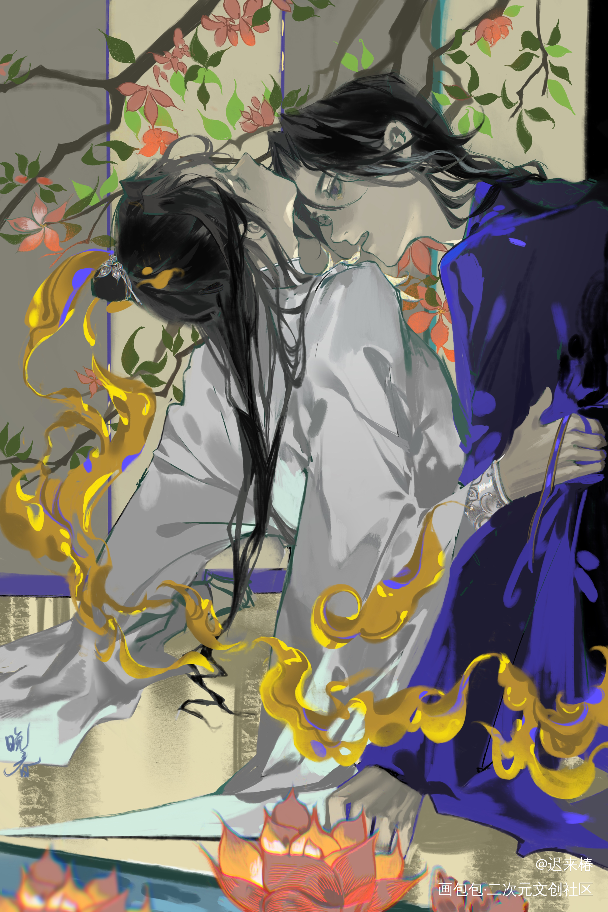 二哈和他的白猫师尊_二哈和他的白猫师尊绘画作品