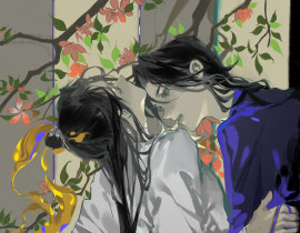 二哈和他的白猫师尊_绘画作品