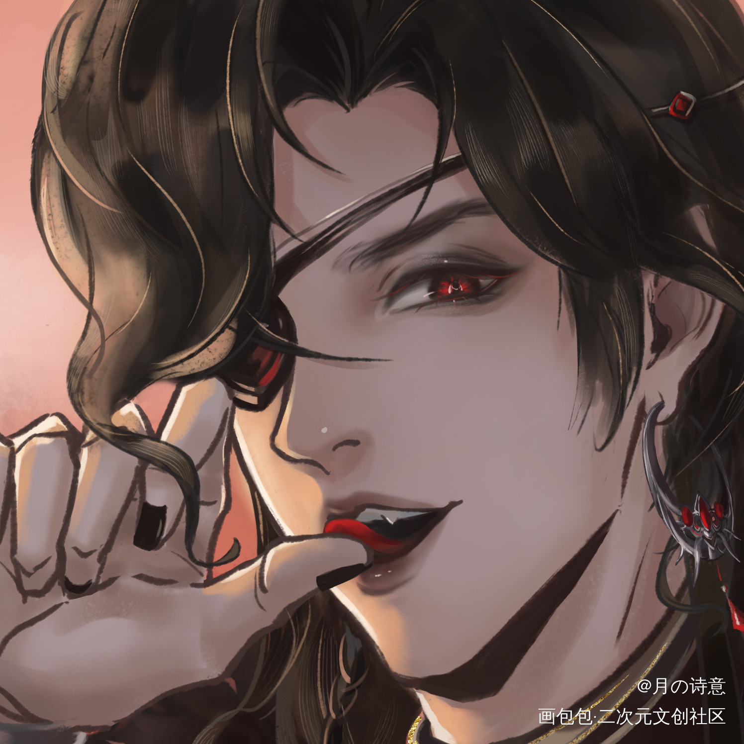 花花生辰快乐！_天官赐福花怜花城我要上首推同人板绘绘画作品