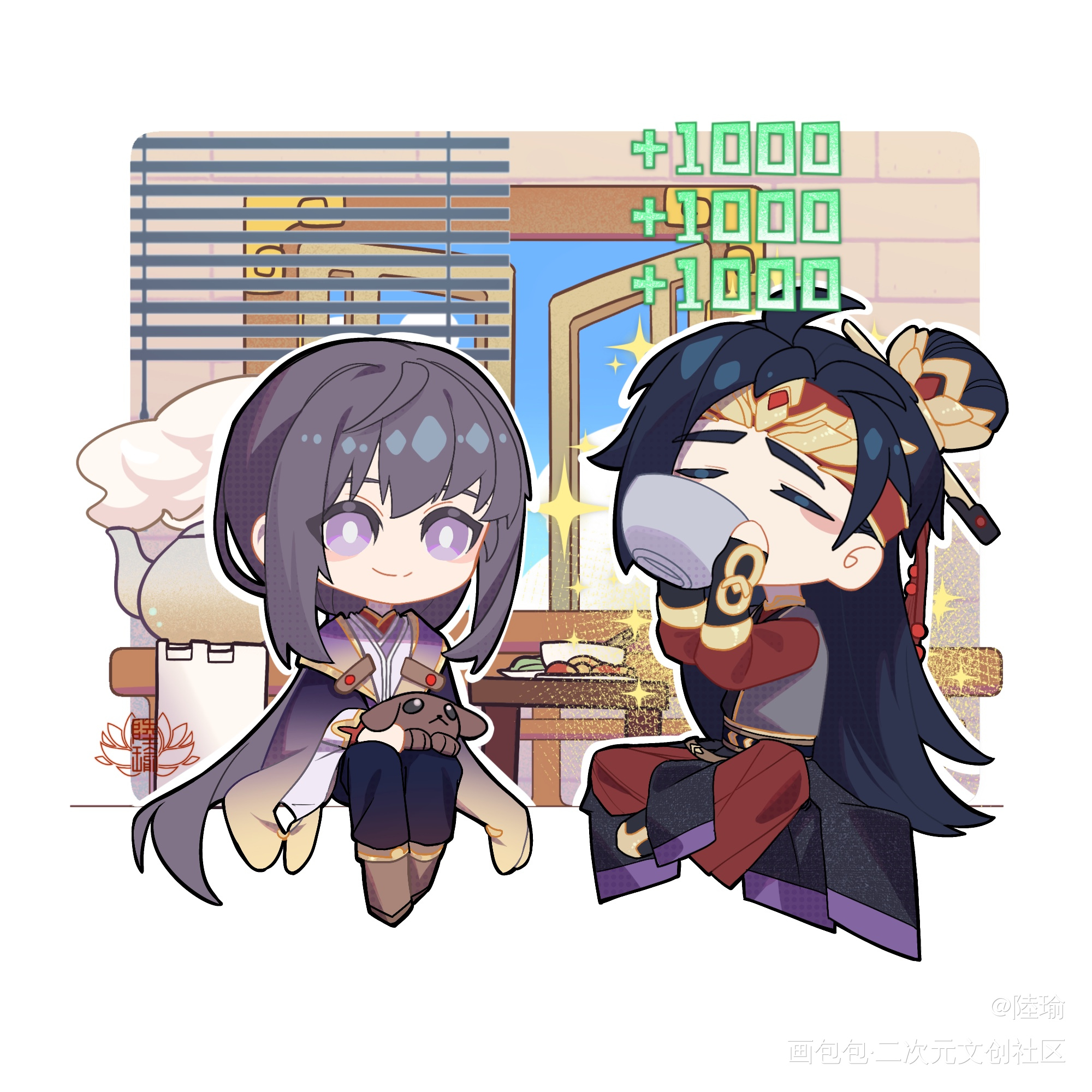 _群秀李程秀邵群绘画作品