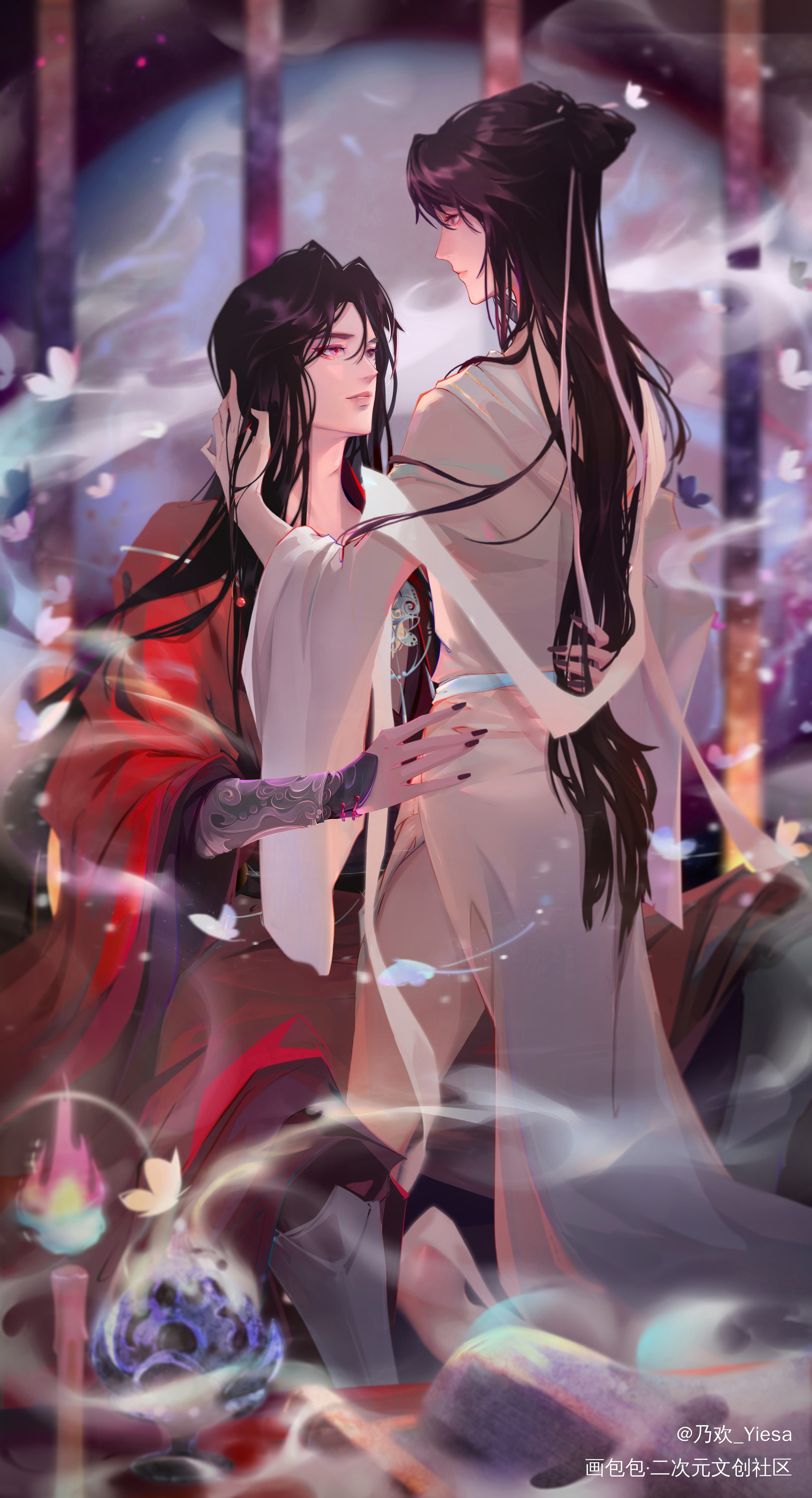 花花生辰快乐吖15(*0775`*)_天官赐福花怜谢怜花城古风绘画作品