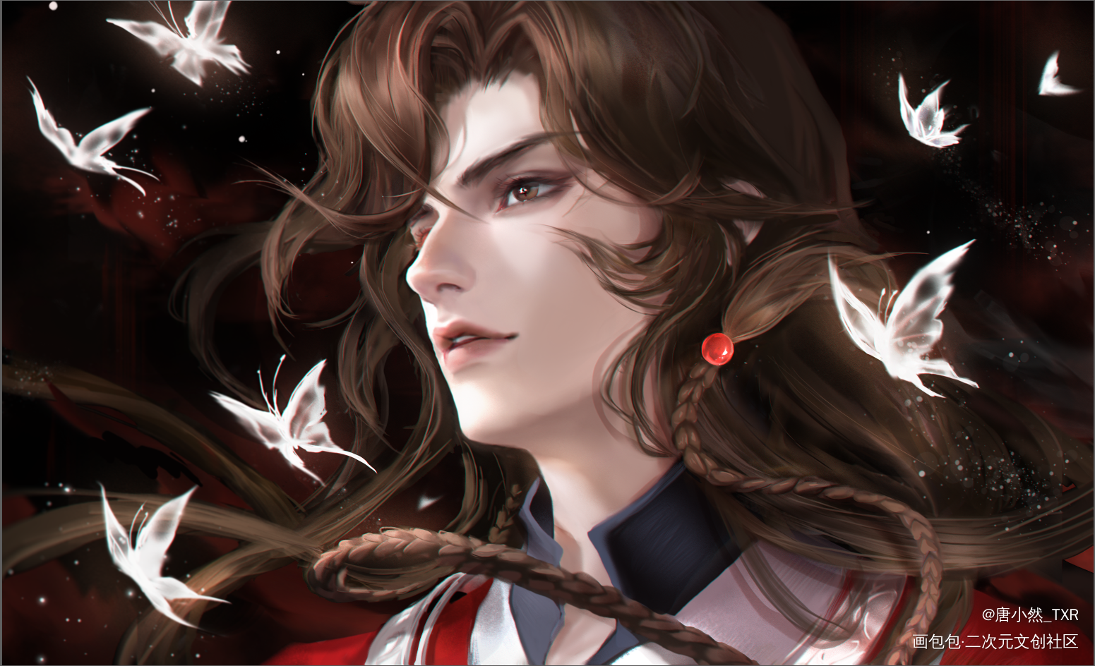 逐光_天官赐福花怜花城绘画作品