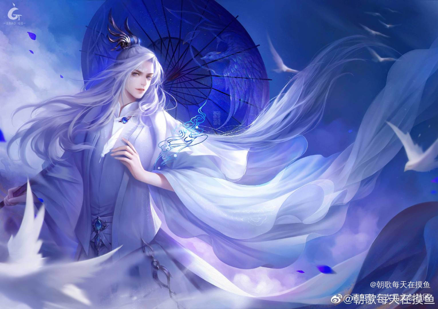 剑三 蓬莱 伞爹_剑网3剑网3蓬莱剑网3同人绘画作品