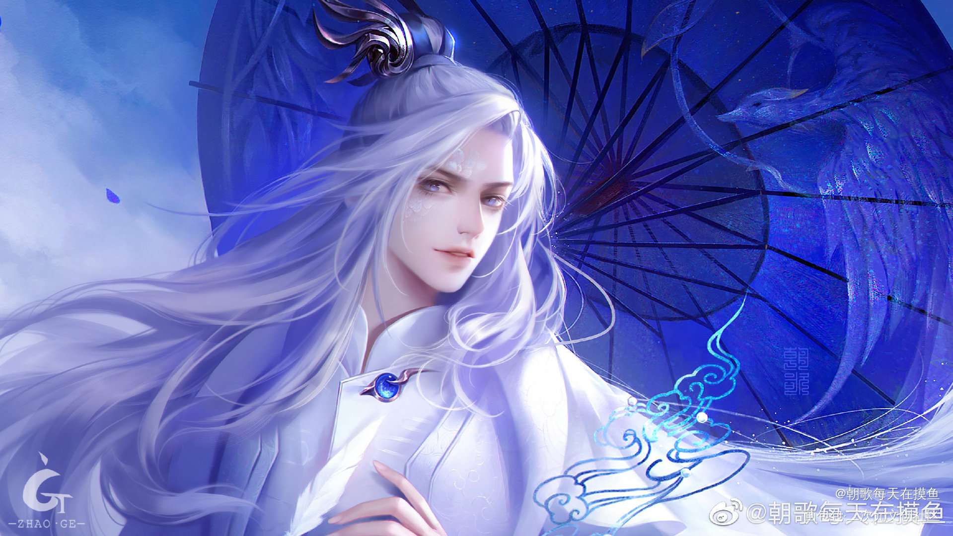 剑三 蓬莱 伞爹_剑网3剑网3蓬莱剑网3同人绘画作品