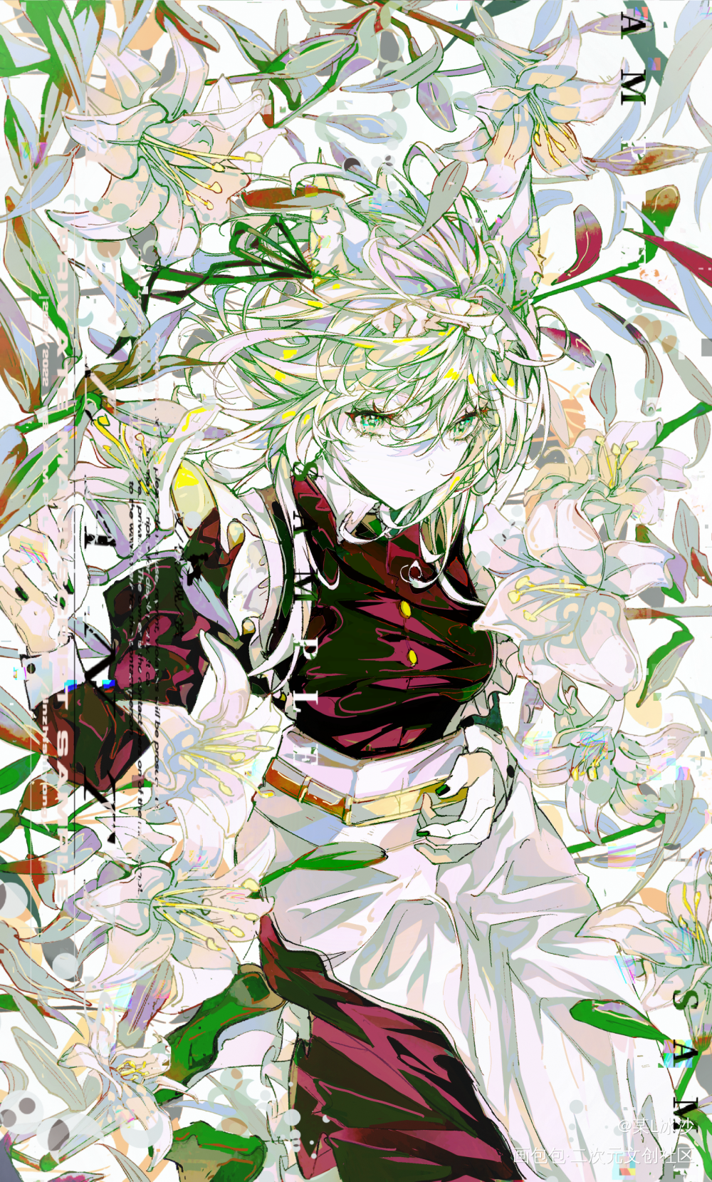 是女仆装凯尔希_明日方舟凯尔希插画同人画画二次元壁纸绘画绘画作品