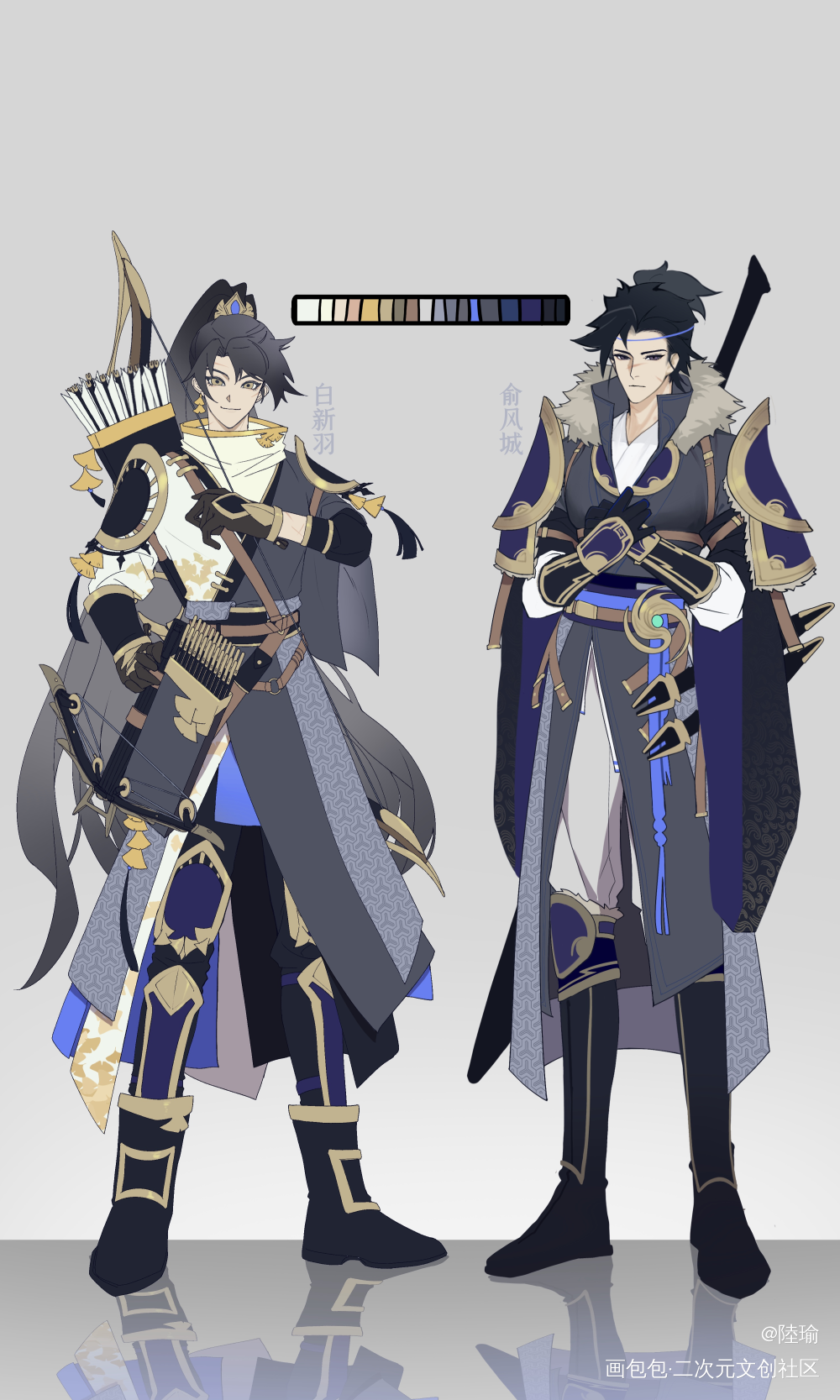_俞白白新羽俞风城绘画作品