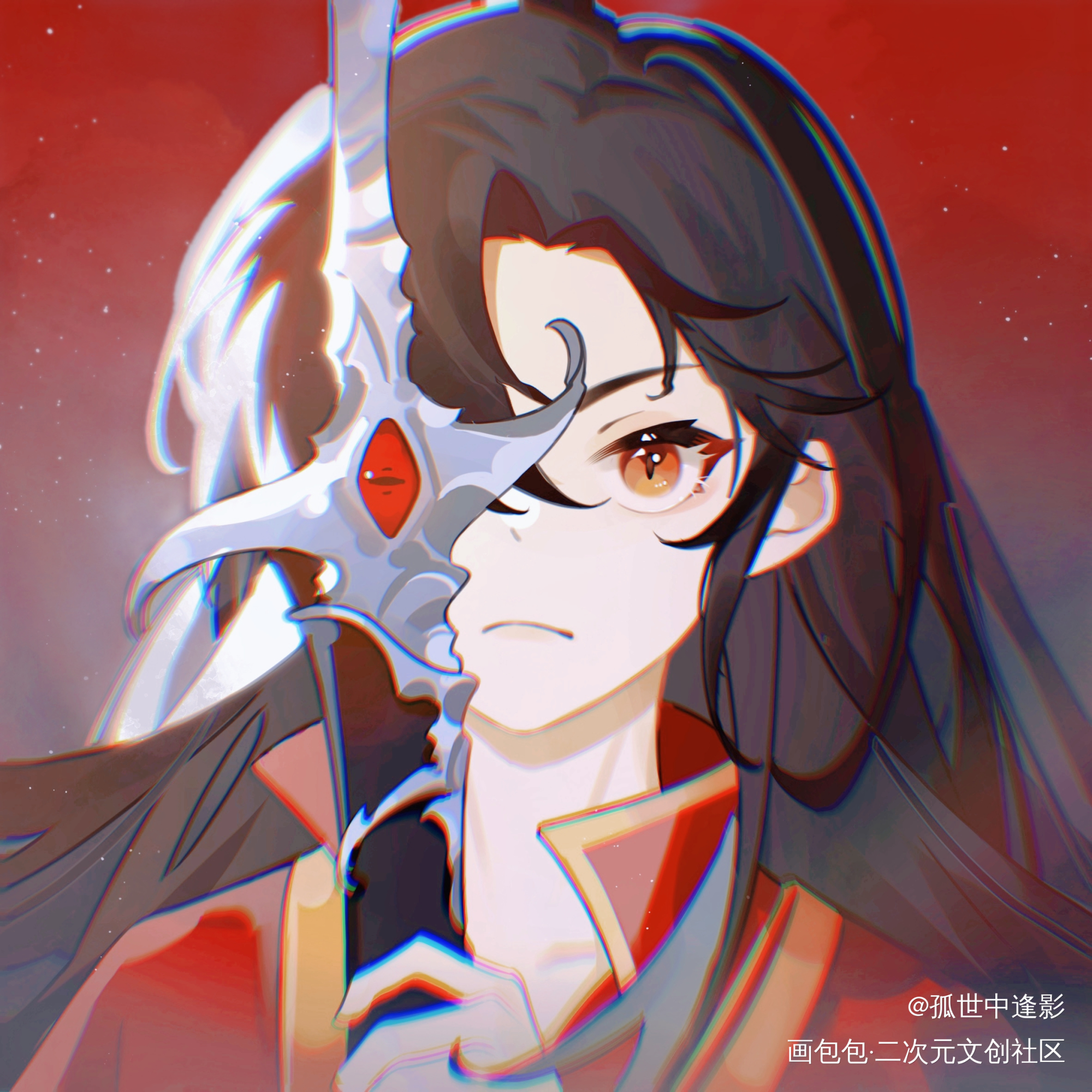 花城0610生日快乐_天官赐福花怜墨香铜臭绘画作品