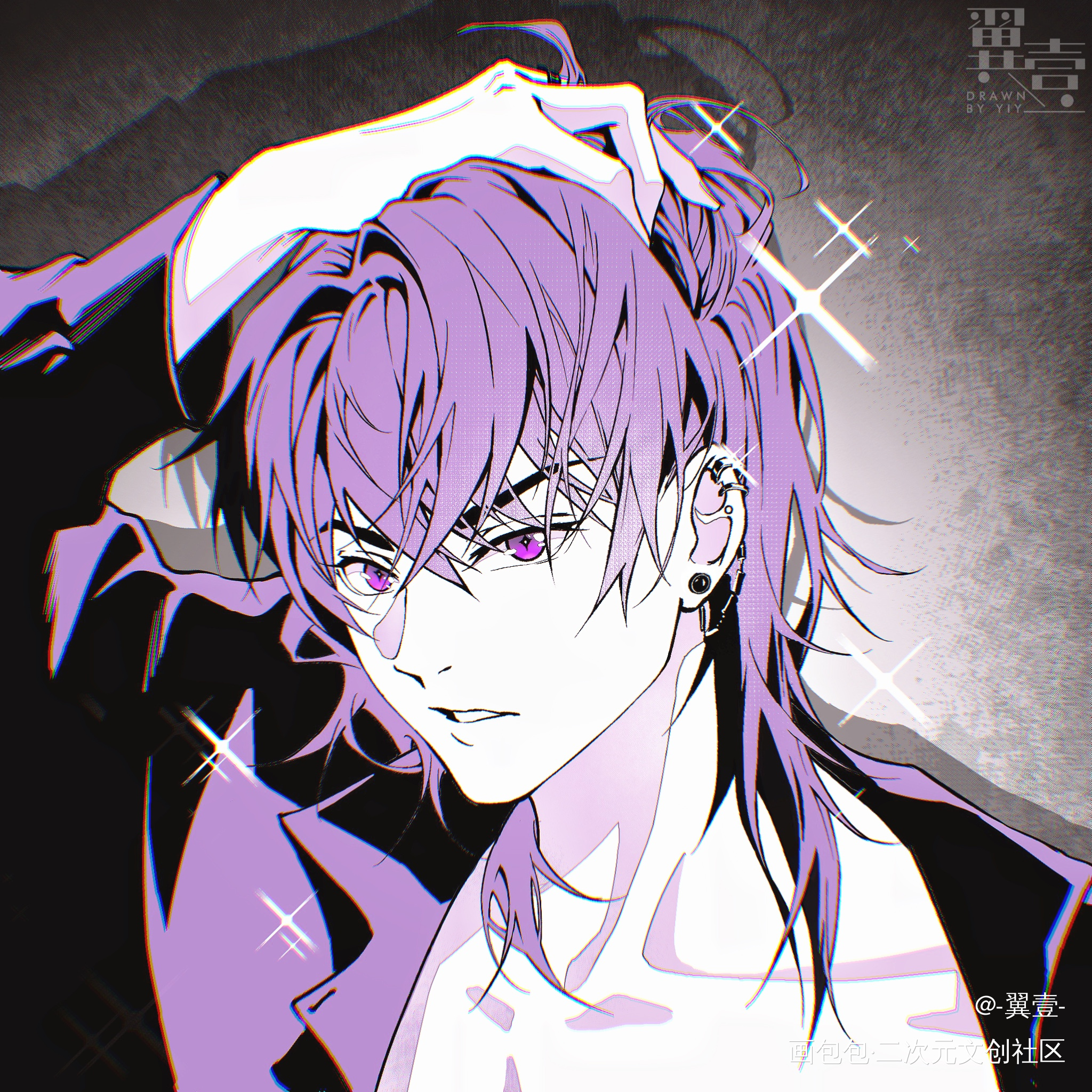 未定事件簿陆景和头像同人绘画作品