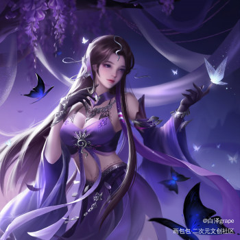 五毒承霁_剑网3毒姐五毒插画人设同人绘画作品