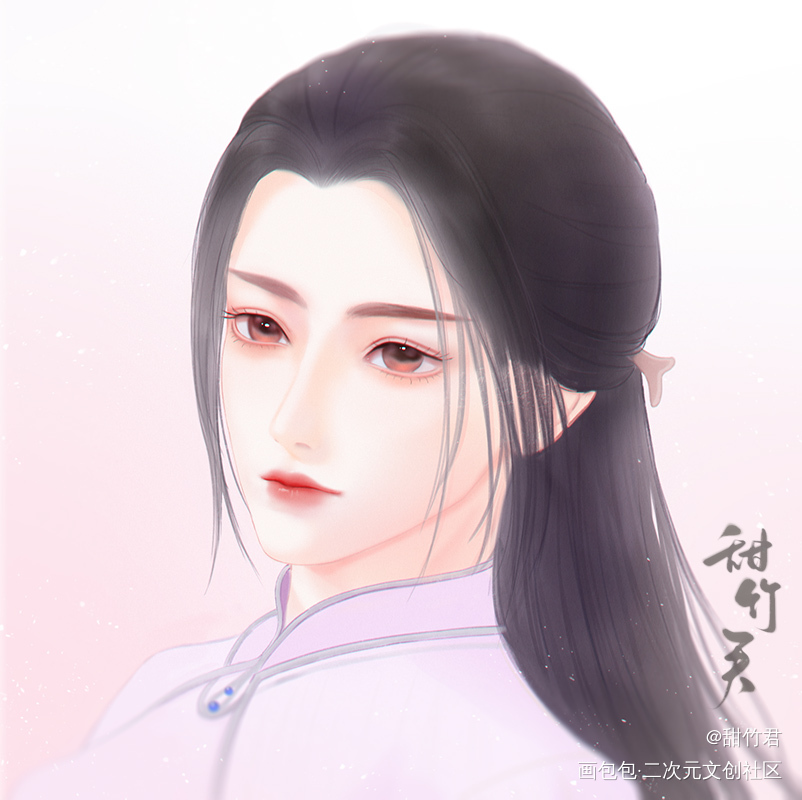 涂涂小仙女_少年歌行板绘涂古风人物古风同人绘李寒衣人物头像绘画绘画作品