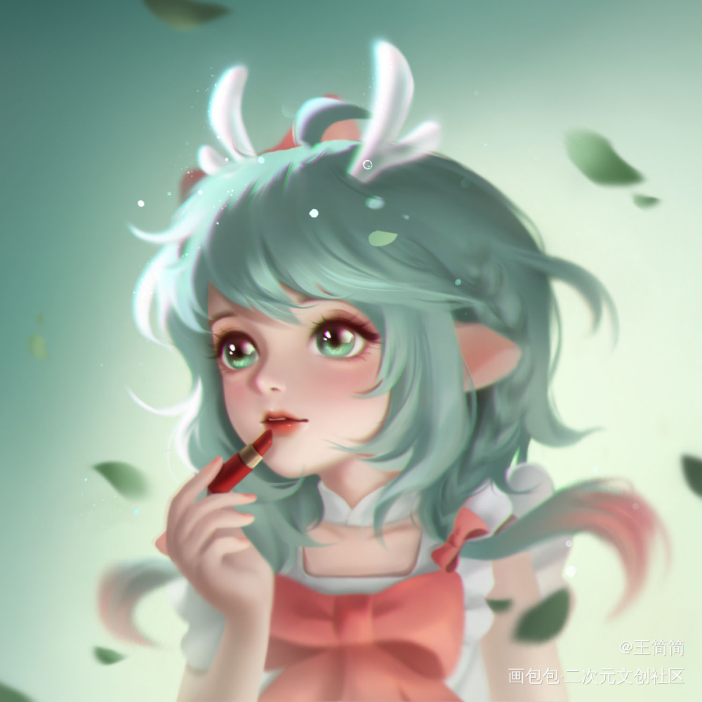 瑶妹 时之祈愿_王者荣耀瑶厚涂同人绘画作品